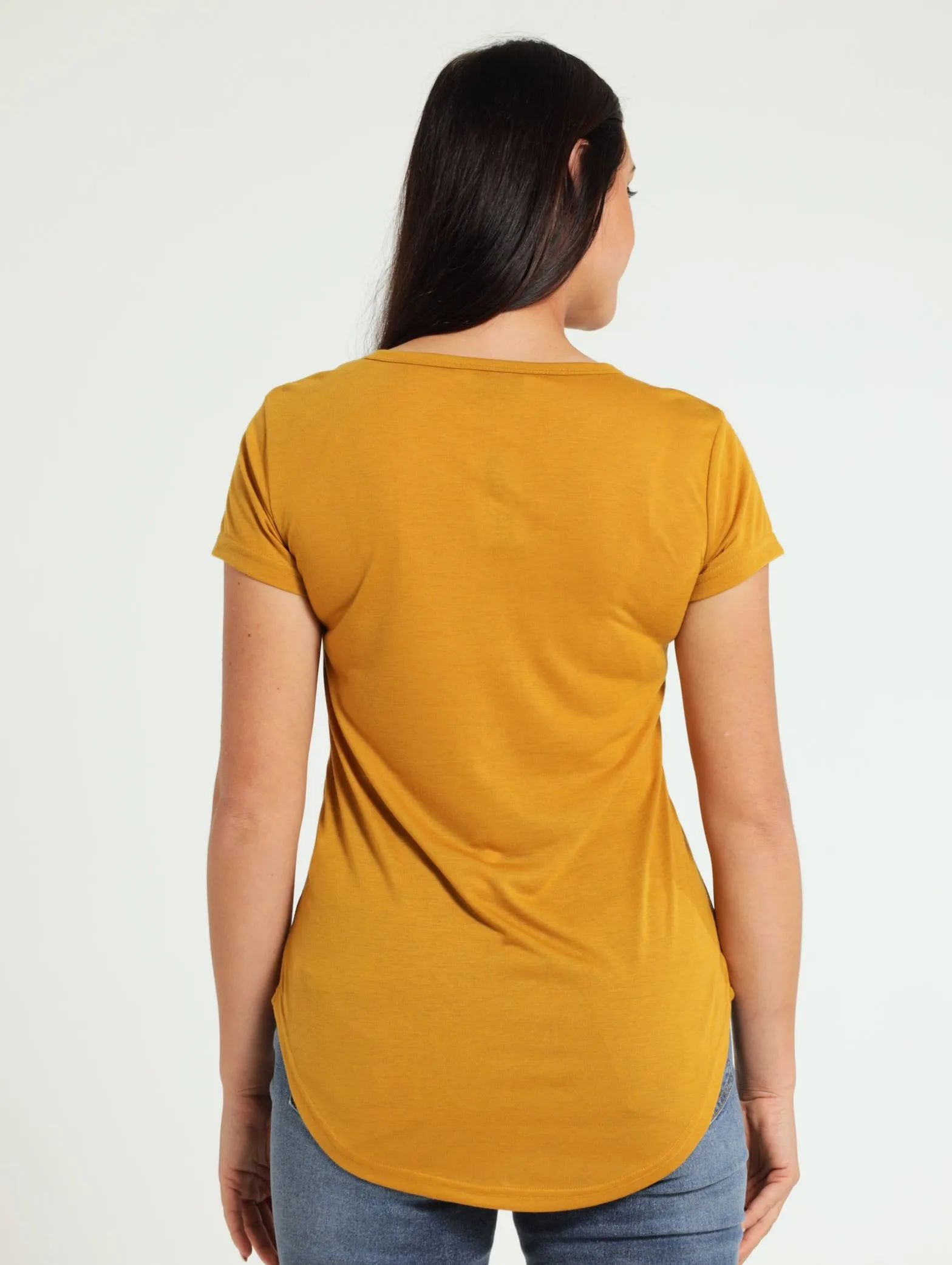 Basic Pocket Tee - Mustard
