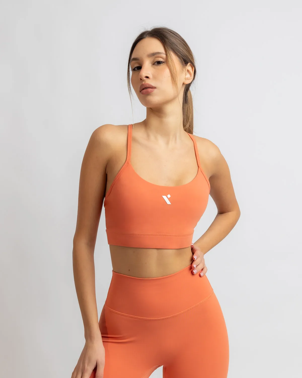 Basic Power Bra - Coral