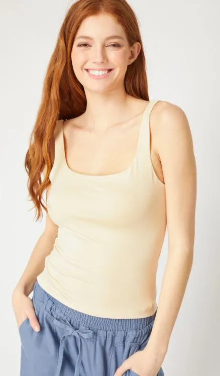 Basic Scoop Neck Tank Top