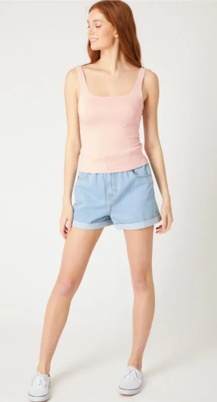 Basic Scoop Neck Tank Top