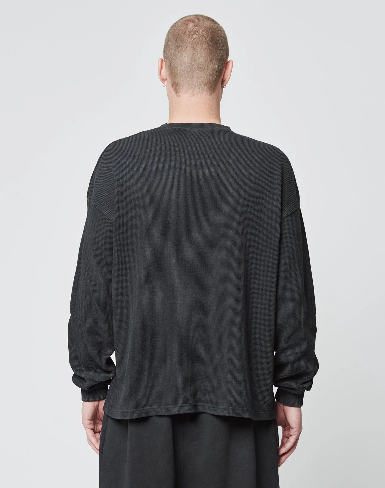 Basic Script Waffle Longsleeve