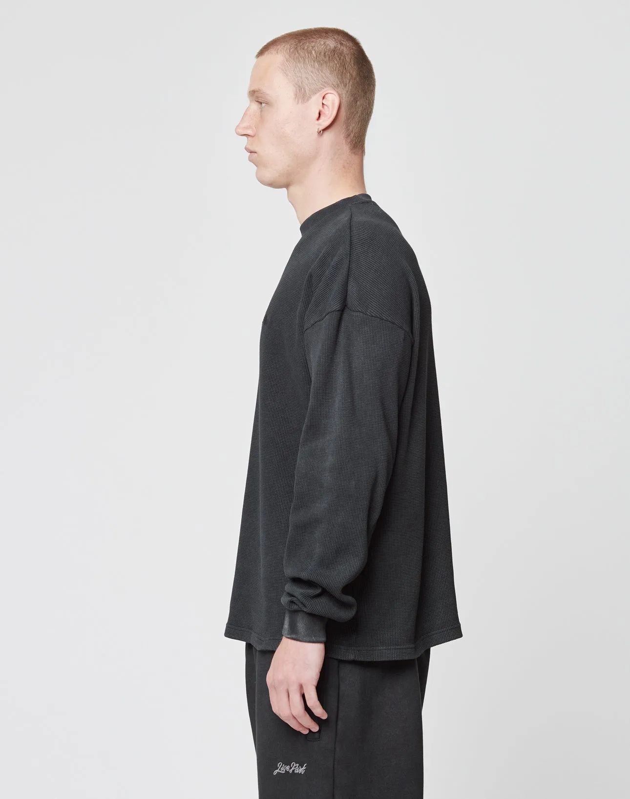 Basic Script Waffle Longsleeve