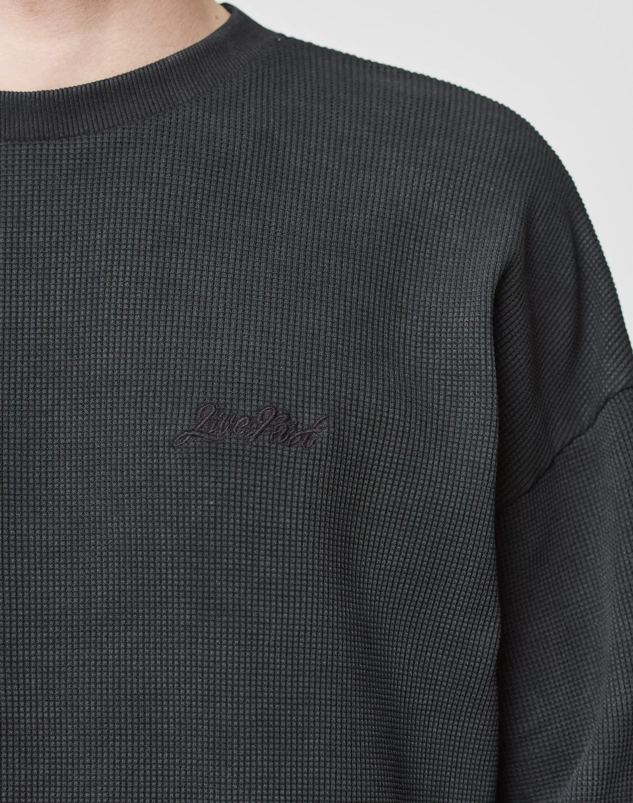 Basic Script Waffle Longsleeve