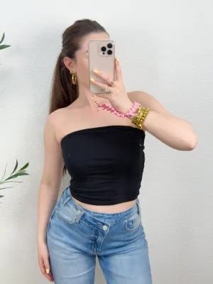 BASIC TUBE TOP | ZWART