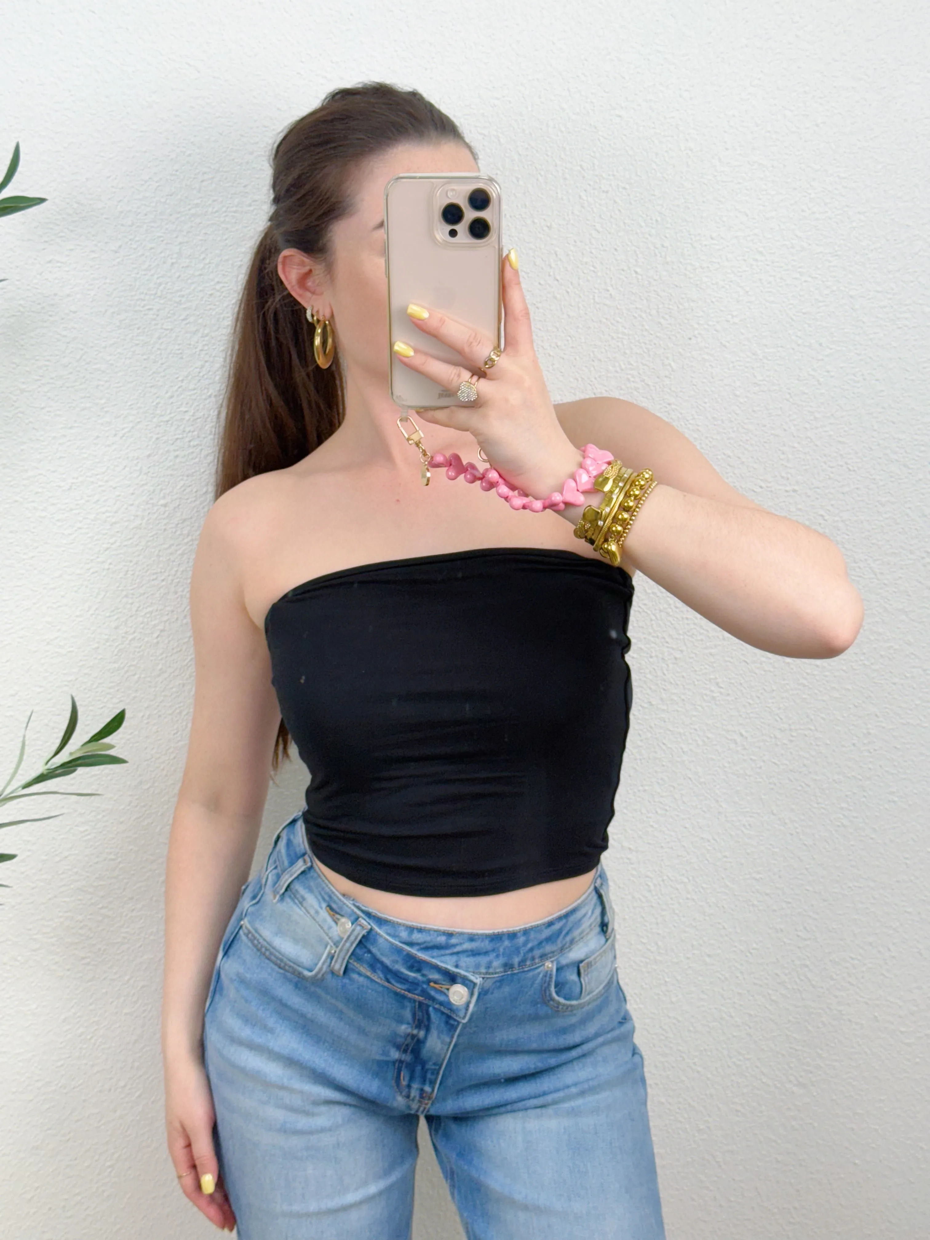 BASIC TUBE TOP | ZWART