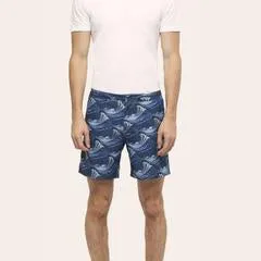 Bay Eco Swim Shorts - Indigo Waves
