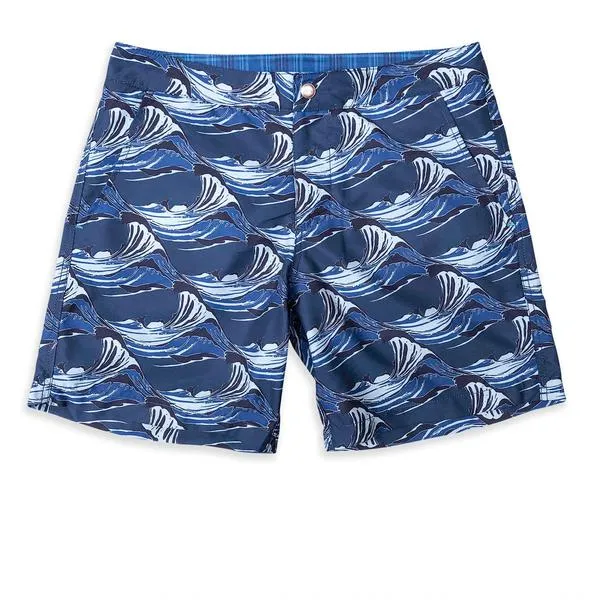 Bay Eco Swim Shorts - Indigo Waves
