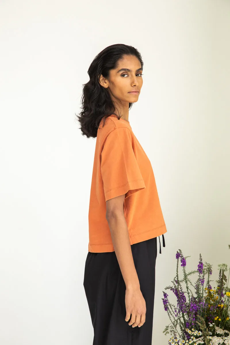 Bay Organic Cotton Top in Terracotta
