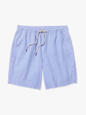 Bayberry Trunk | Light Blue Seersucker
