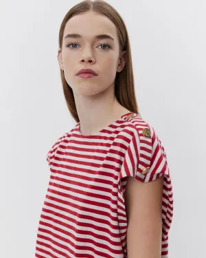 BAYSW T-SHIRT - Red Striped