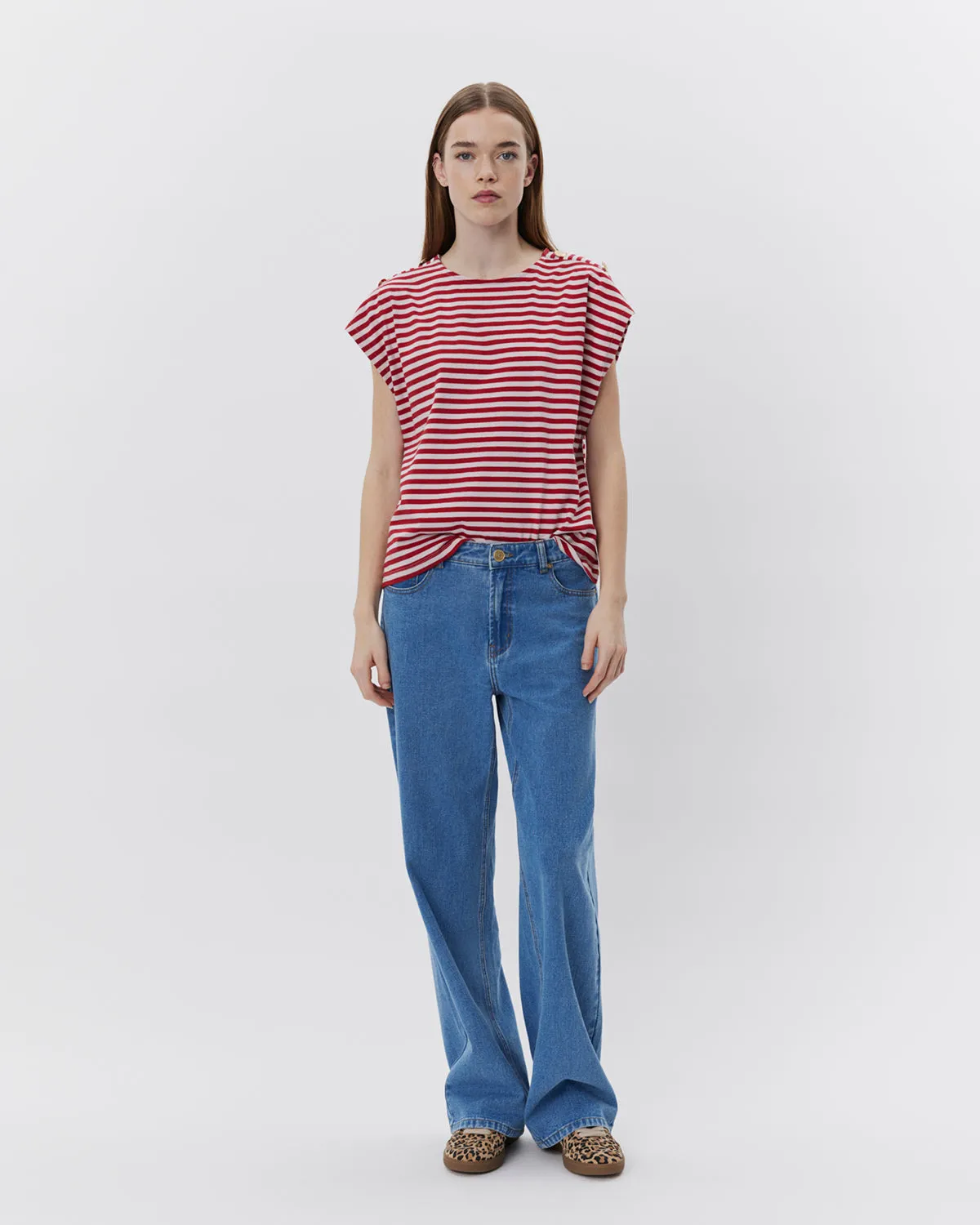 BAYSW T-SHIRT - Red Striped