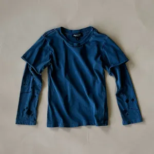 Beck-Splatter 2fer Tee | Navy