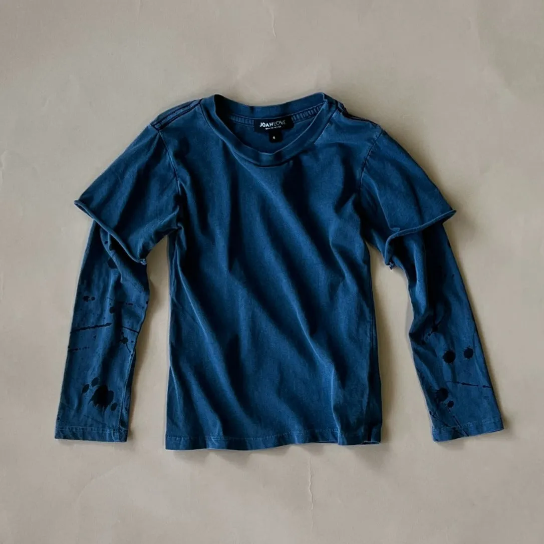 Beck-Splatter 2fer Tee | Navy