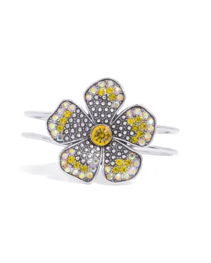 Bedazzled Bloom Yellow Bracelet Paparazzi