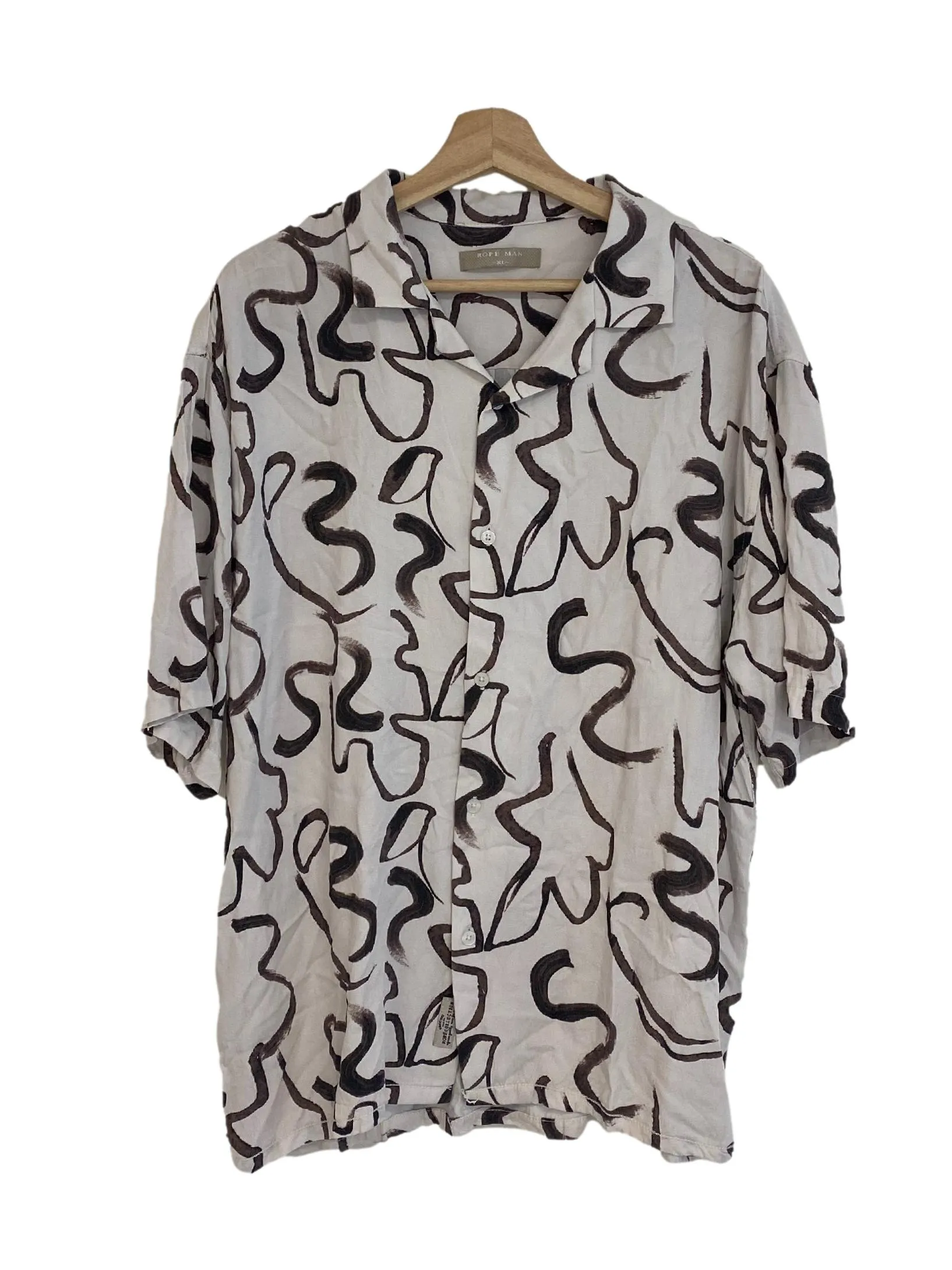 Beige Abstract Shirt