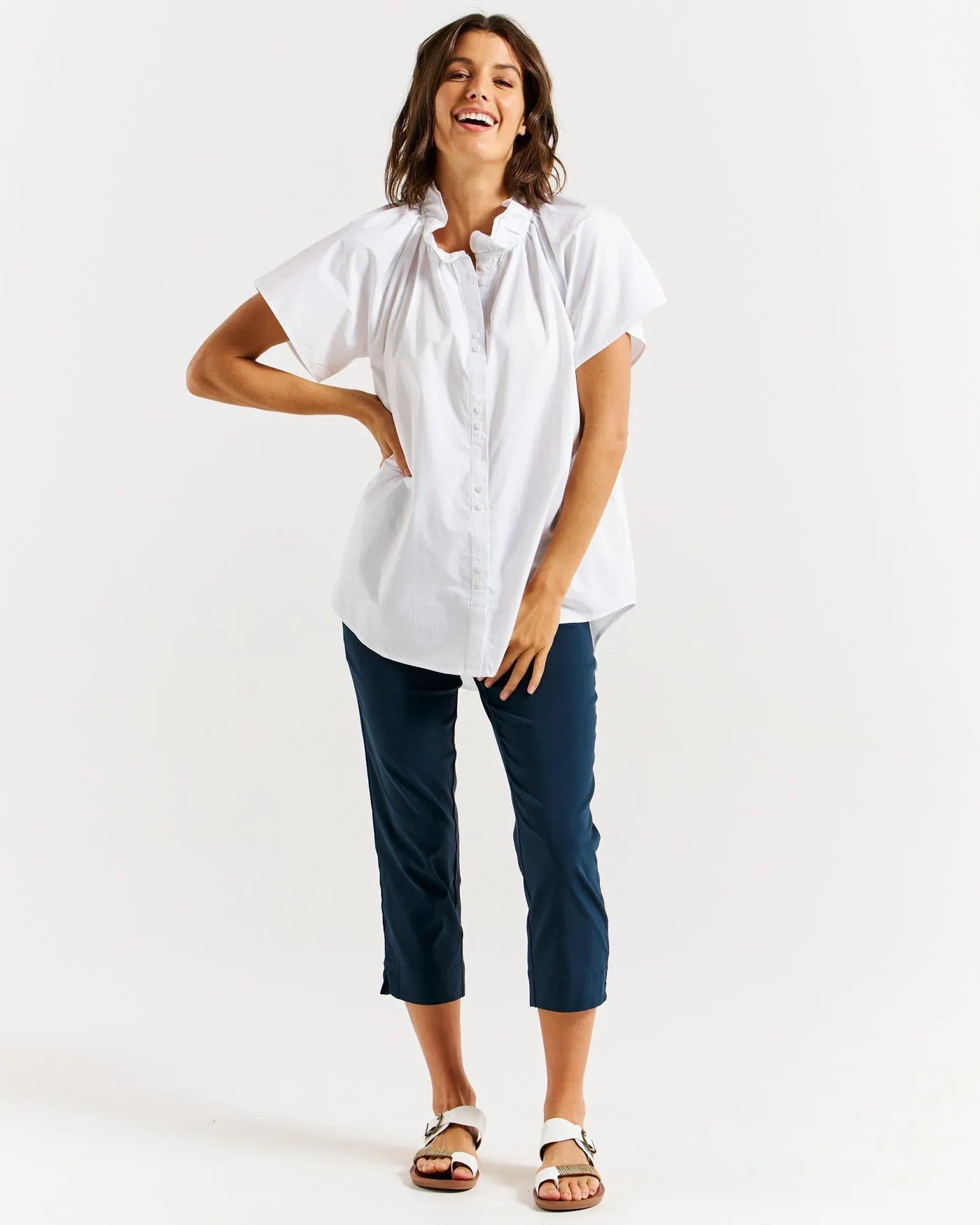 Betty Basics - Caspian Blouse - White