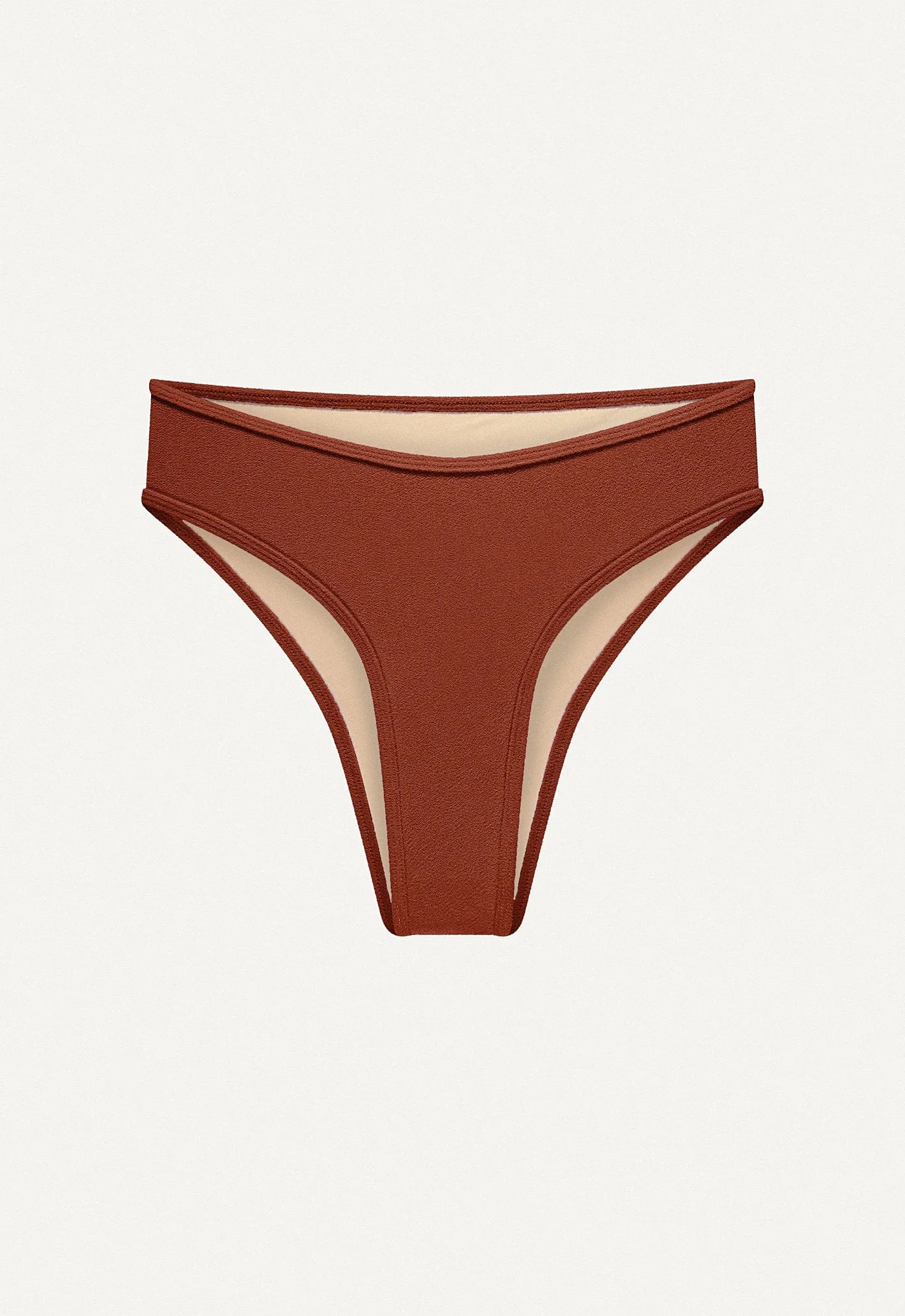 Bikini Bottom "Calima" in terracotta terry