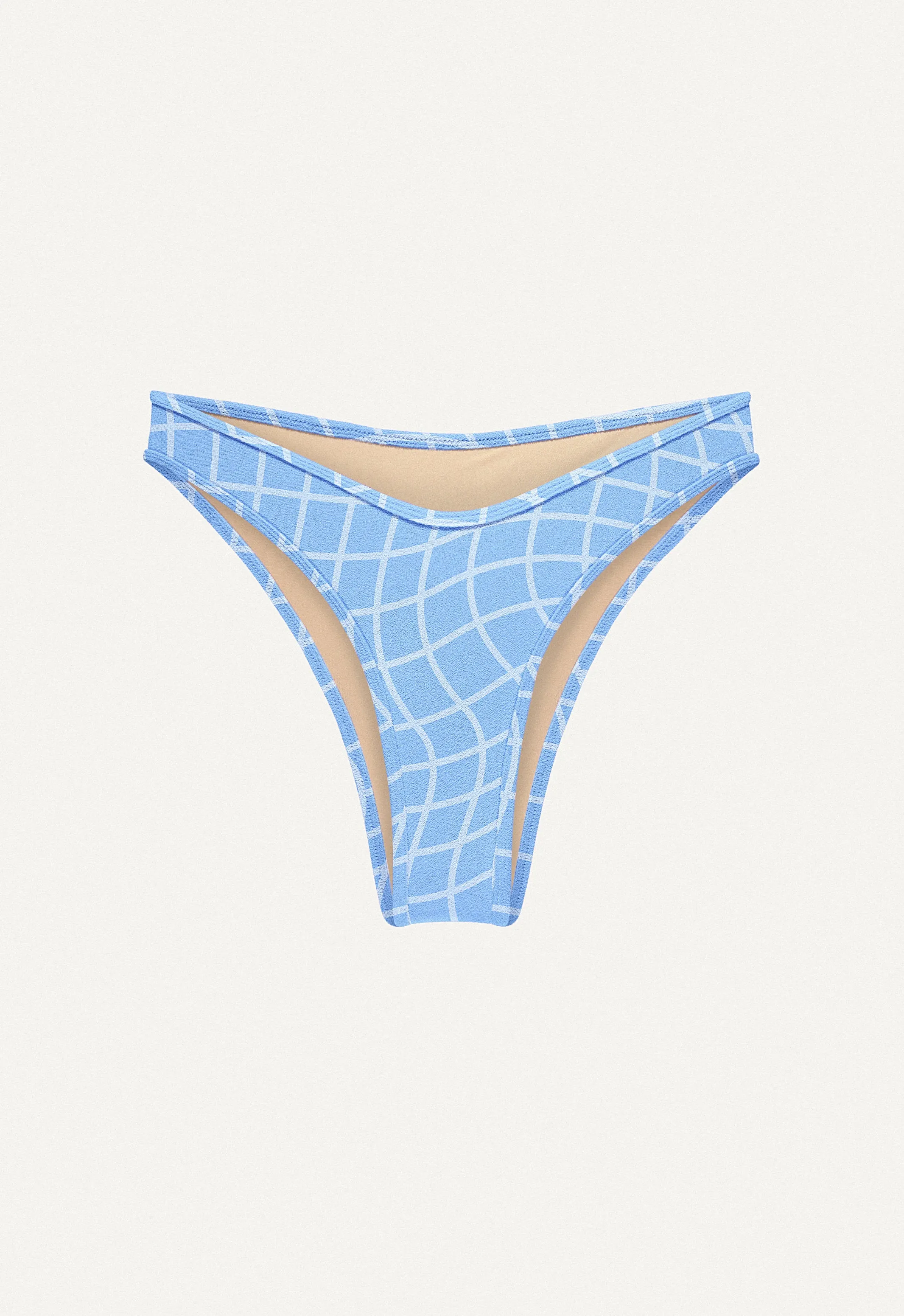 Bikini Bottom "Notos" in blue pool print terry