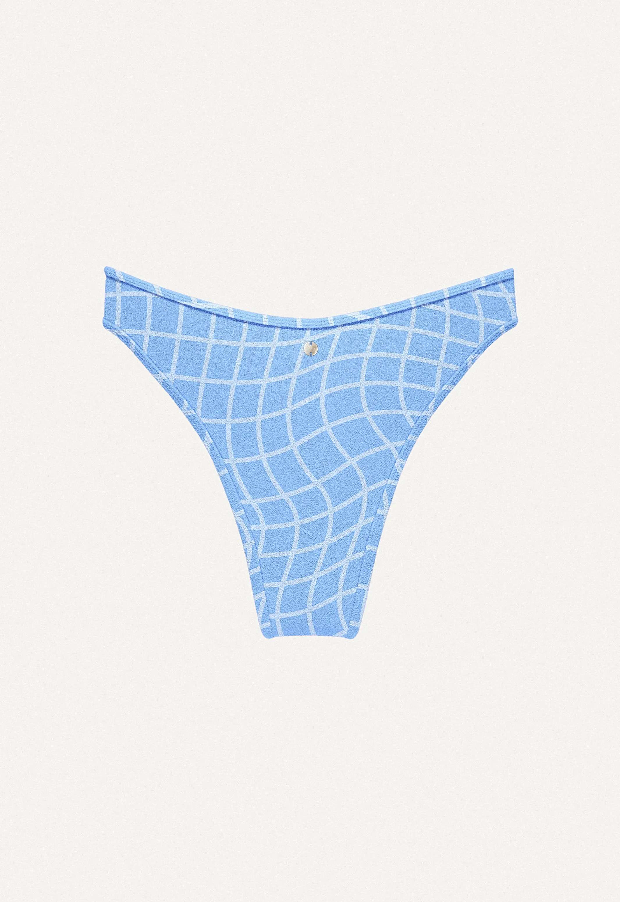 Bikini Bottom "Notos" in blue pool print terry