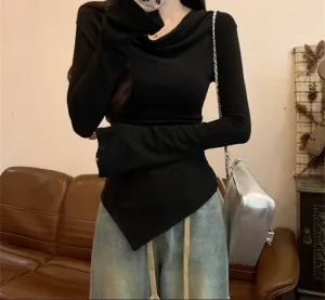 Black Basic Solid Top