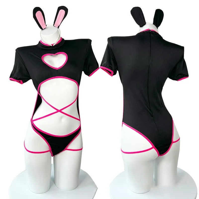 Black Bunny Girl Uniform Set Kf83589
