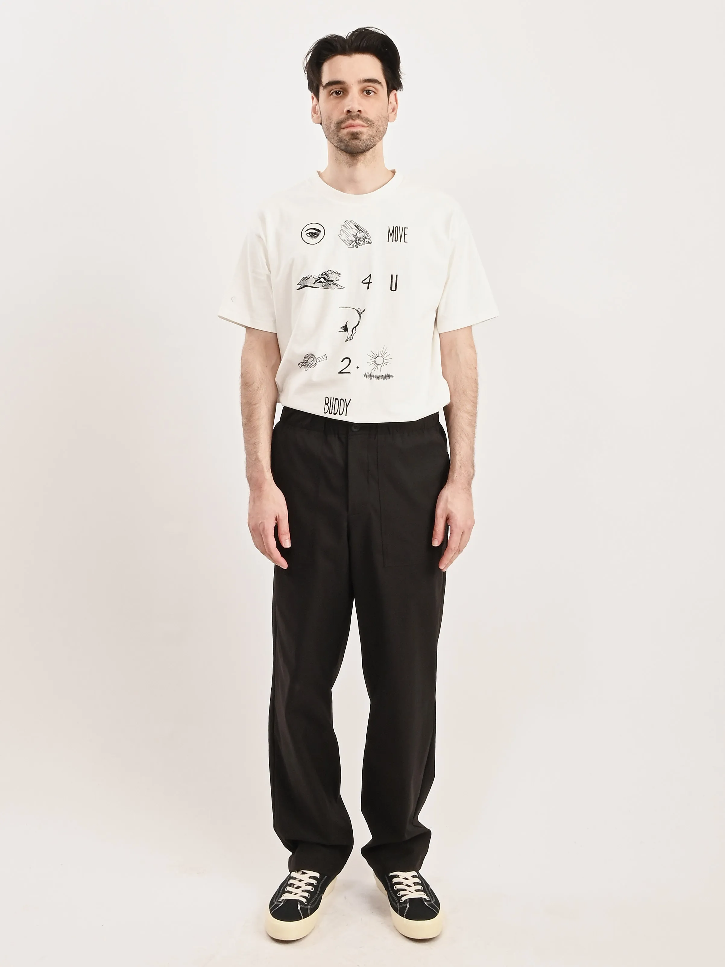 Black Ezra Fatigue Solotex Twill Trouser
