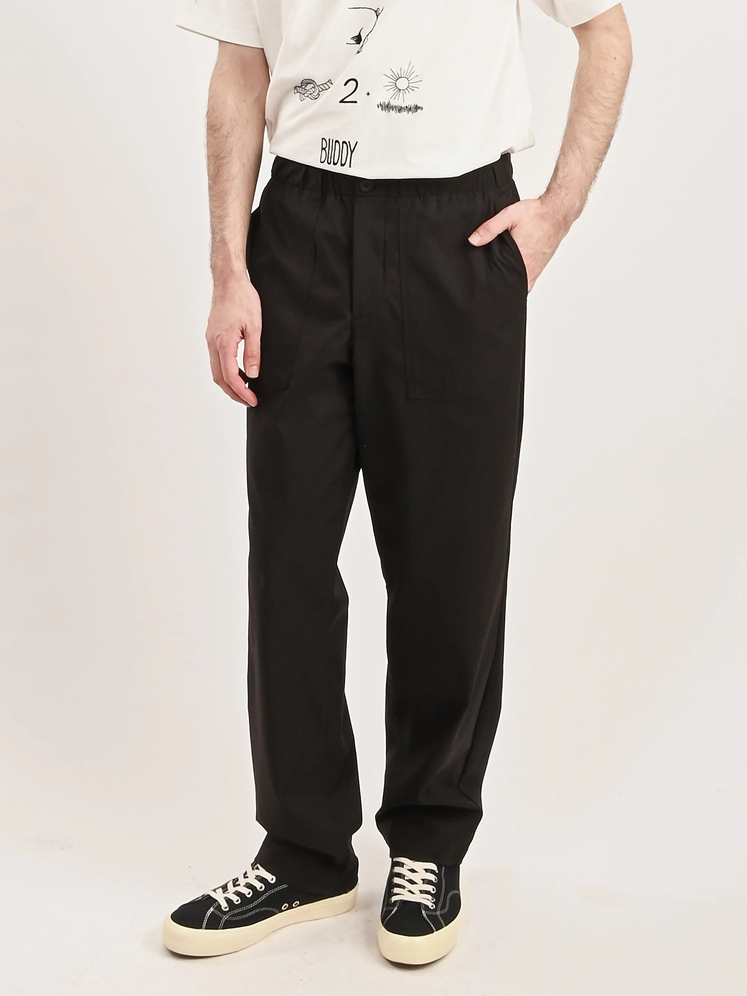 Black Ezra Fatigue Solotex Twill Trouser