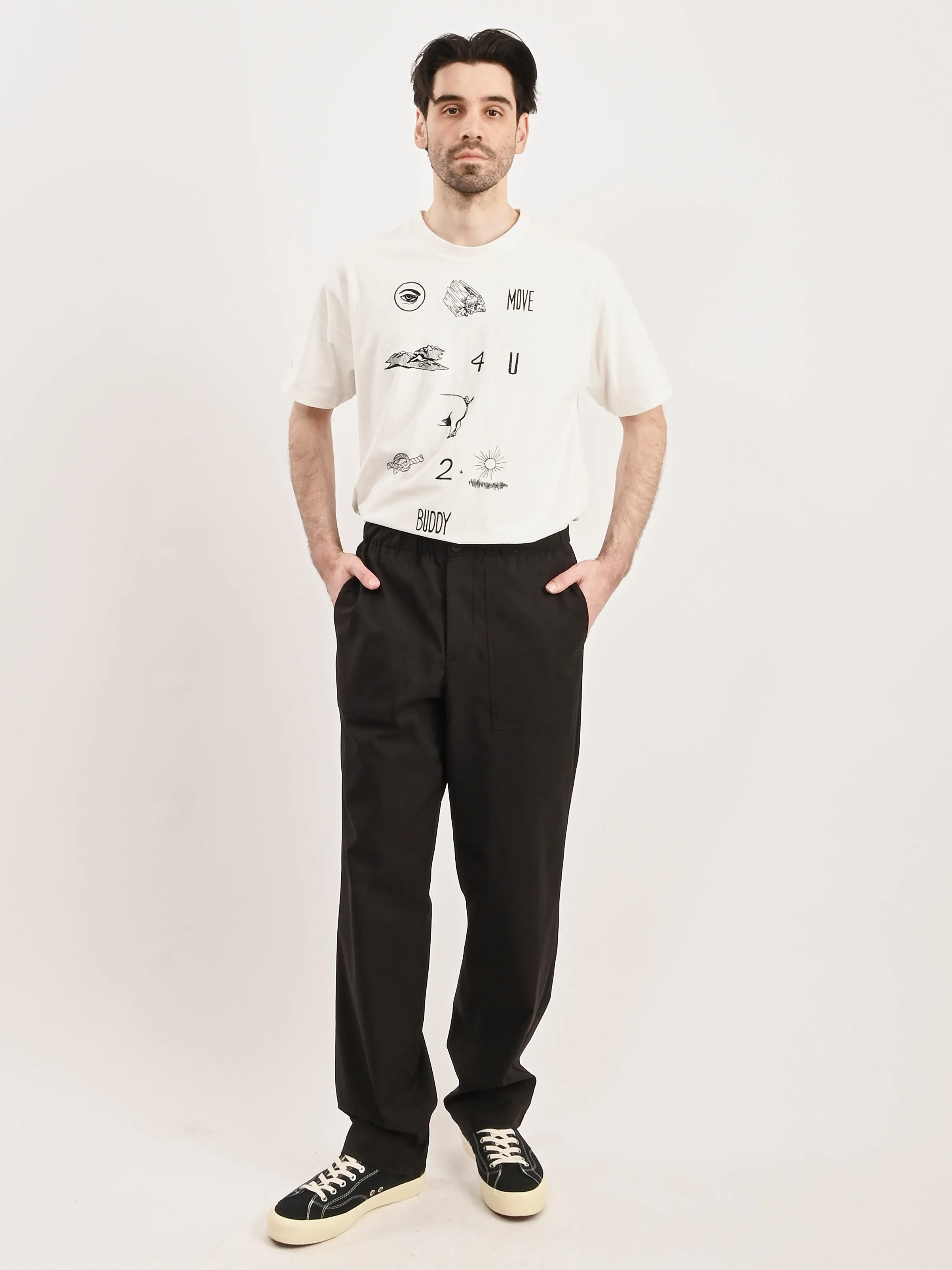 Black Ezra Fatigue Solotex Twill Trouser