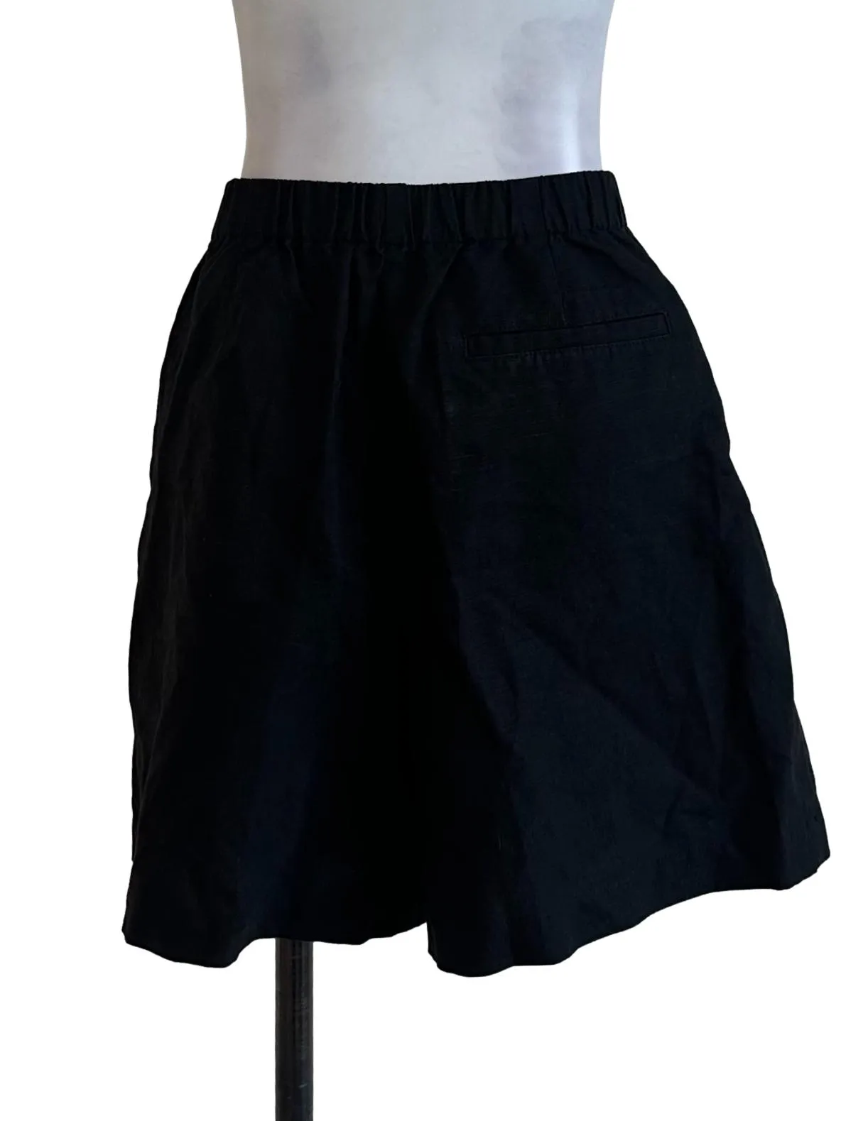 Black Plain Short Pants