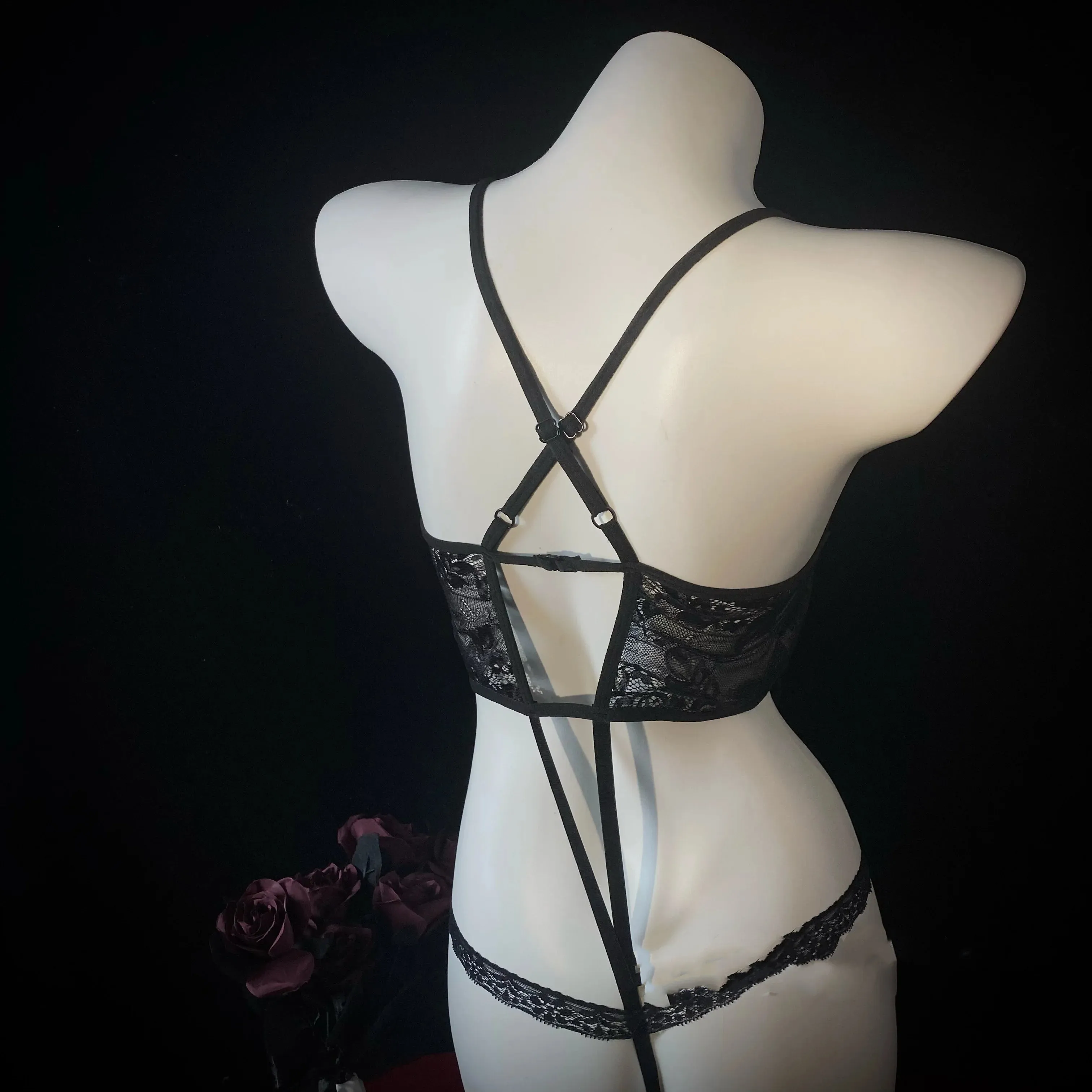 Black Underwear Set KF83988