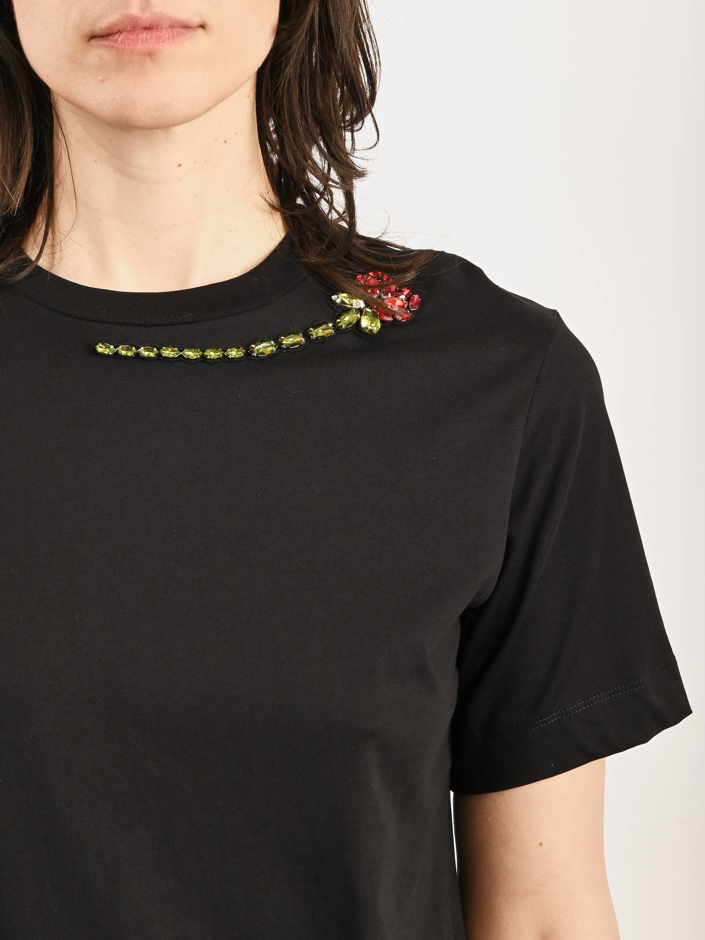 Black/Red/Multi Boy T-Shirt W/Emb