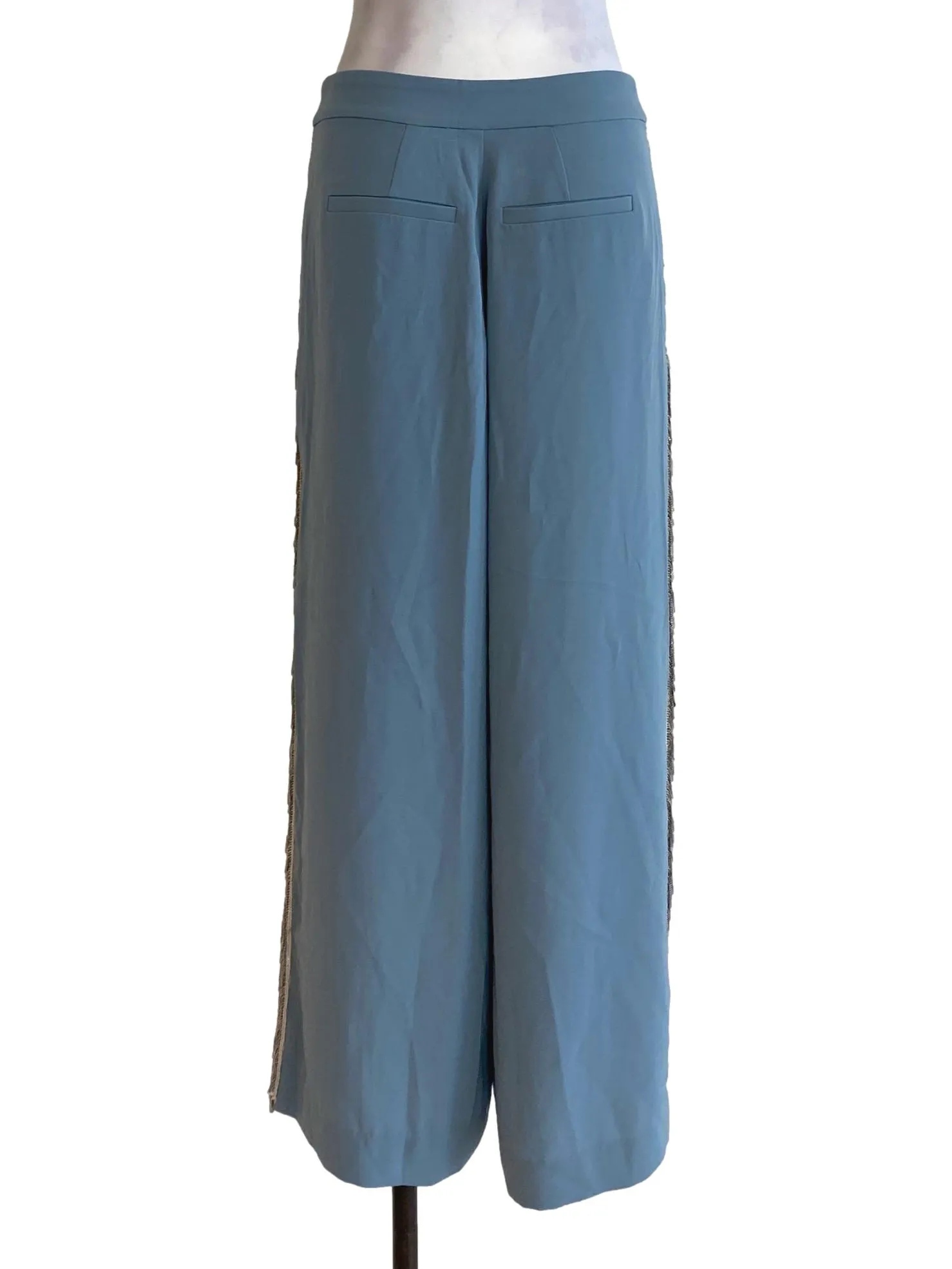 Blue Hanging Beaded Pants