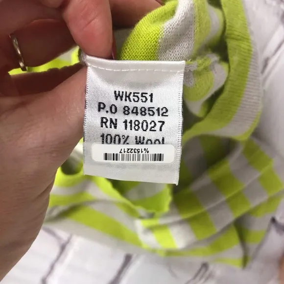 Boden neon striped sweater size 10