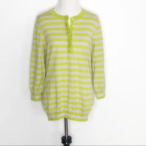 Boden neon striped sweater size 10