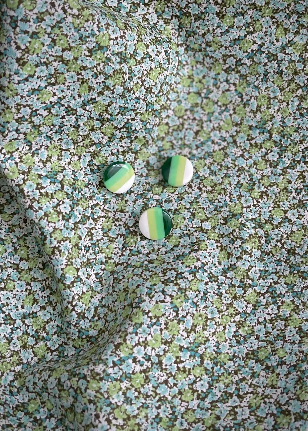 Bon Bon Minty Button 15mm