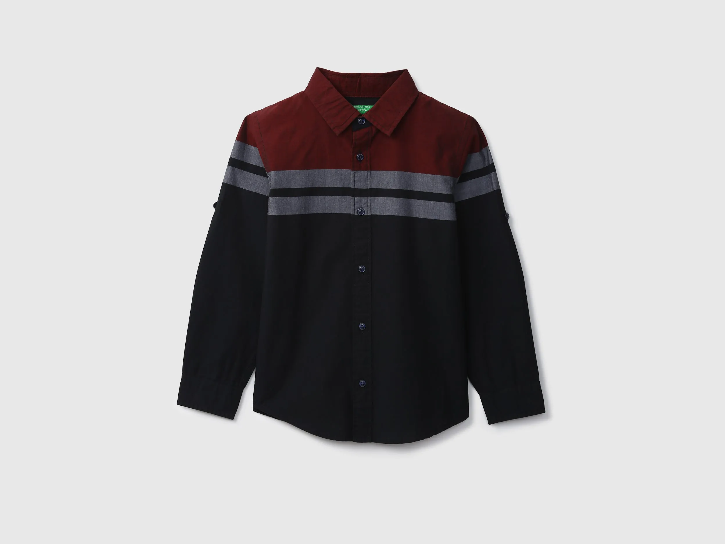 Boys Long Sleeve Striped Shirt