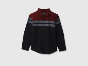 Boys Long Sleeve Striped Shirt