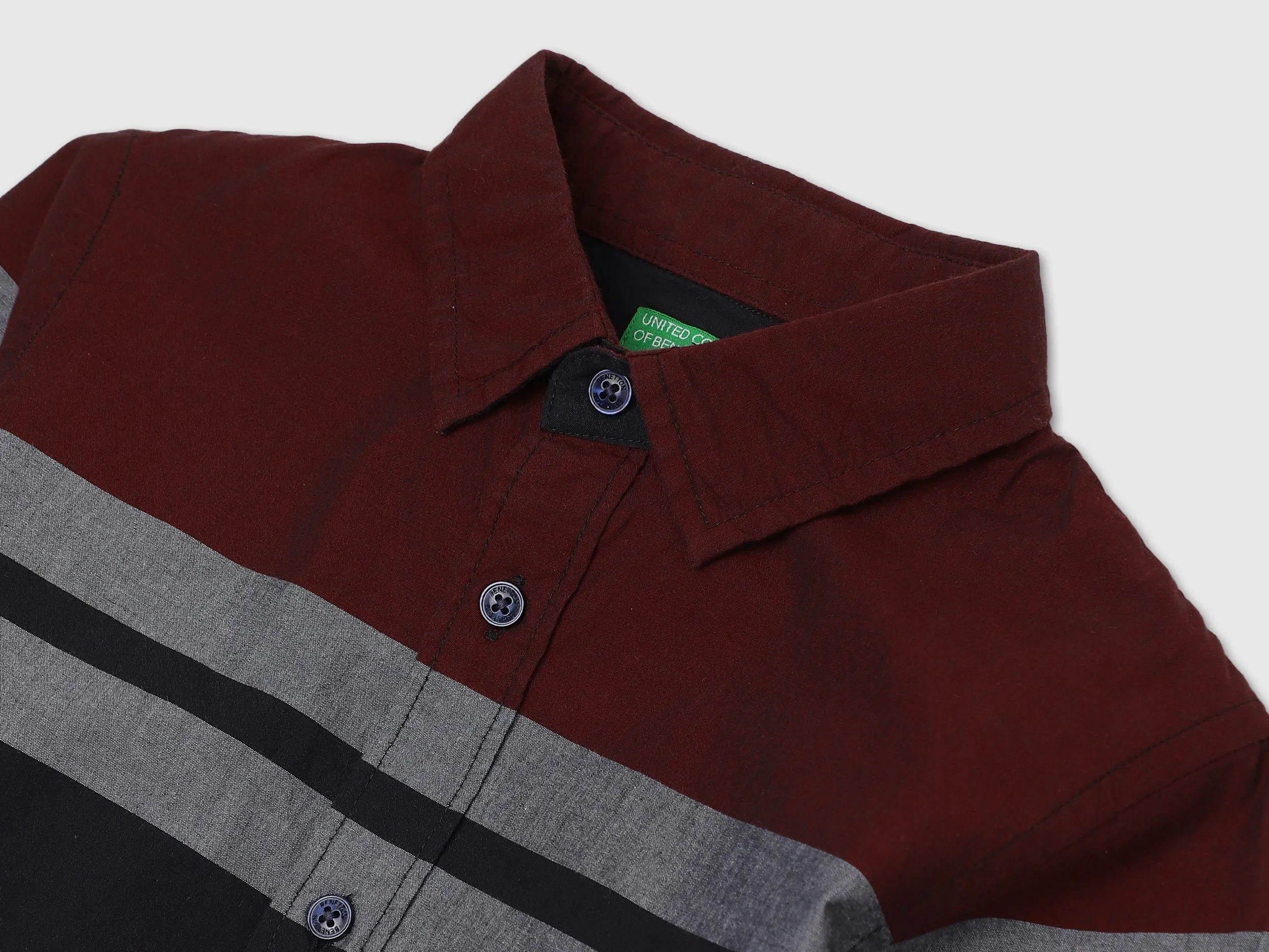 Boys Long Sleeve Striped Shirt