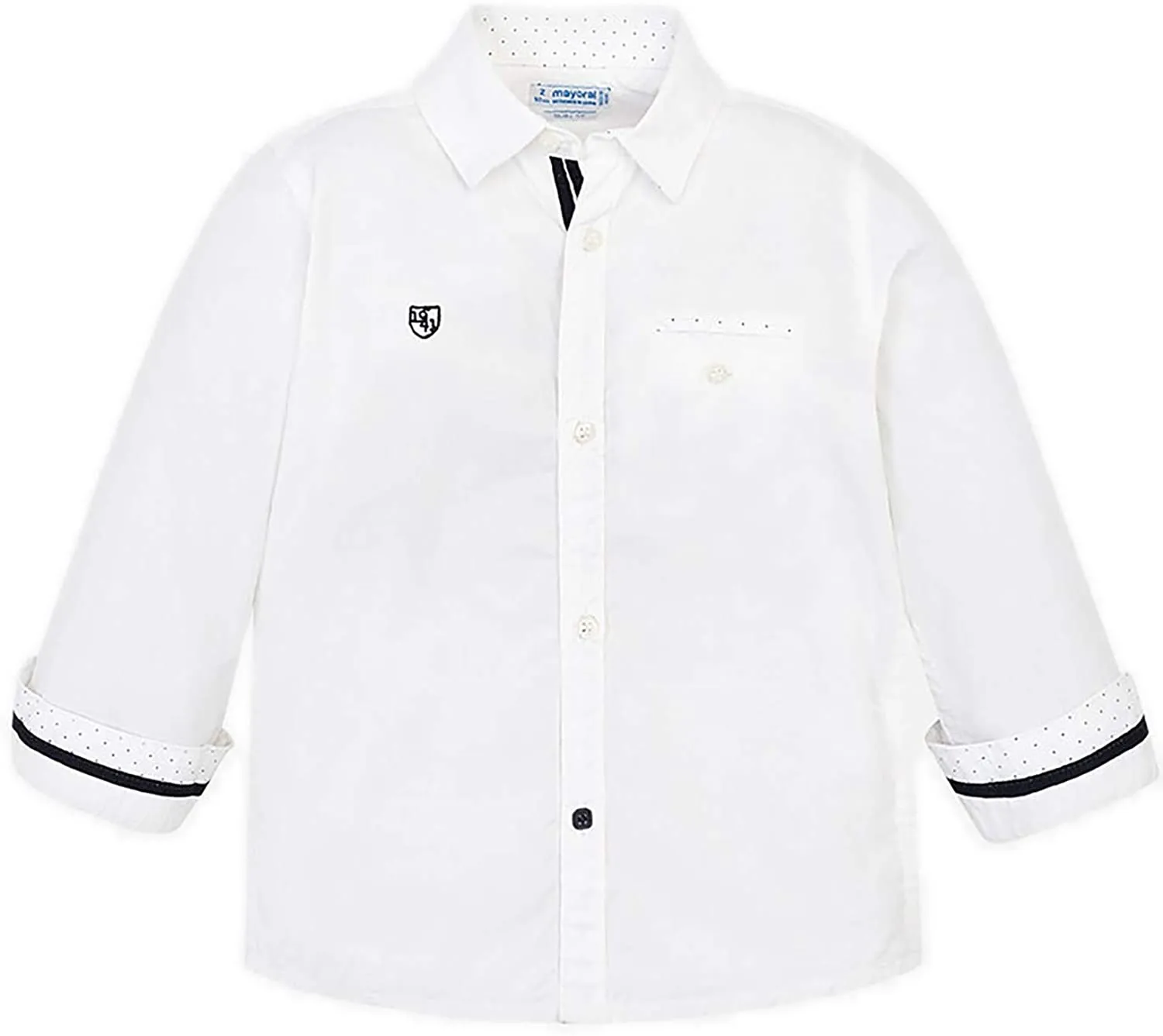 Boys Mayoral White Dress Shirt: Sizes 2 to 9