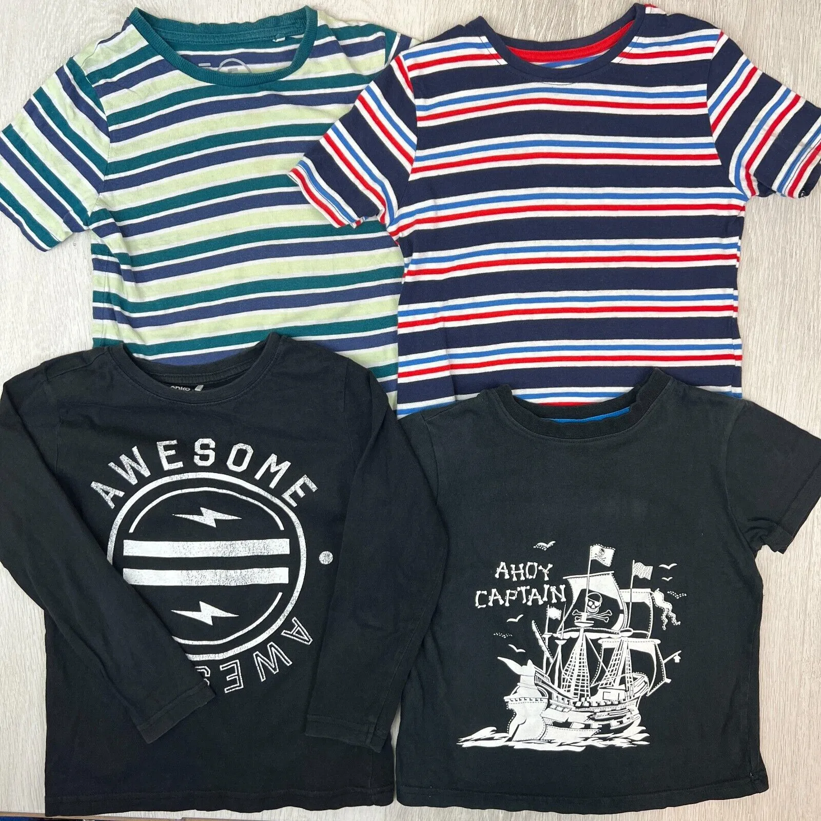 Boys T-Shirt Bundle Size 4 & 5 Years (4 T-Shirts)