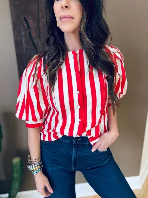 Brandy Striped Blouse