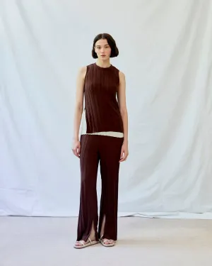 bria top in brownie