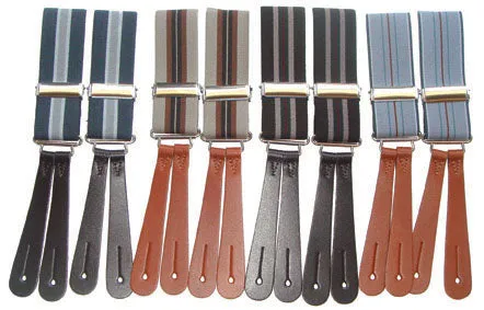 Button On Striped Braces