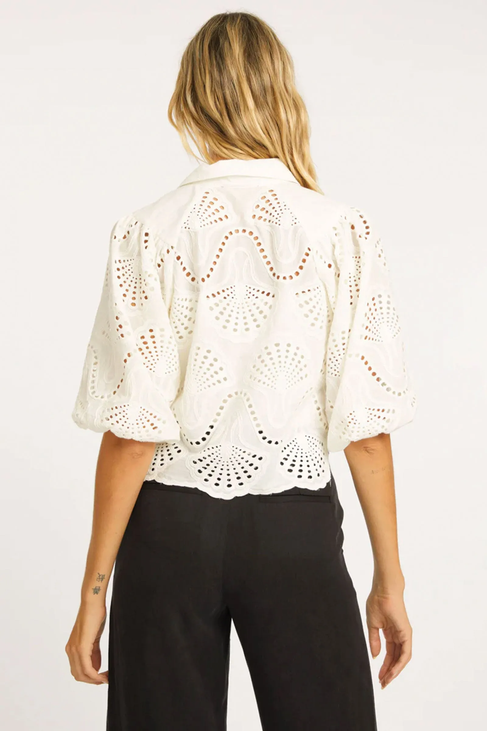 Caballero Juliette Ivory Lace Top