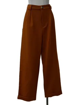 Camel Brown Cuff Pants