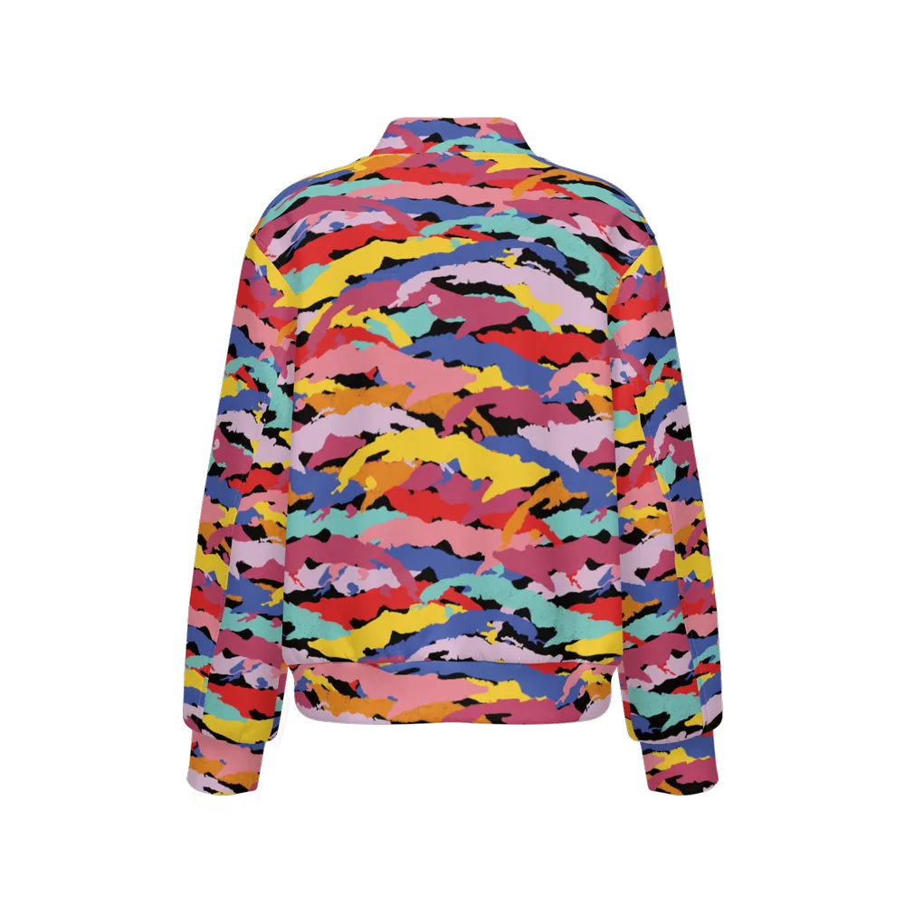 Camo-Flash Women's Light Bomber Sports Jacket Islas