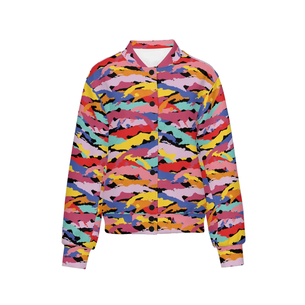 Camo-Flash Women's Light Bomber Sports Jacket Islas
