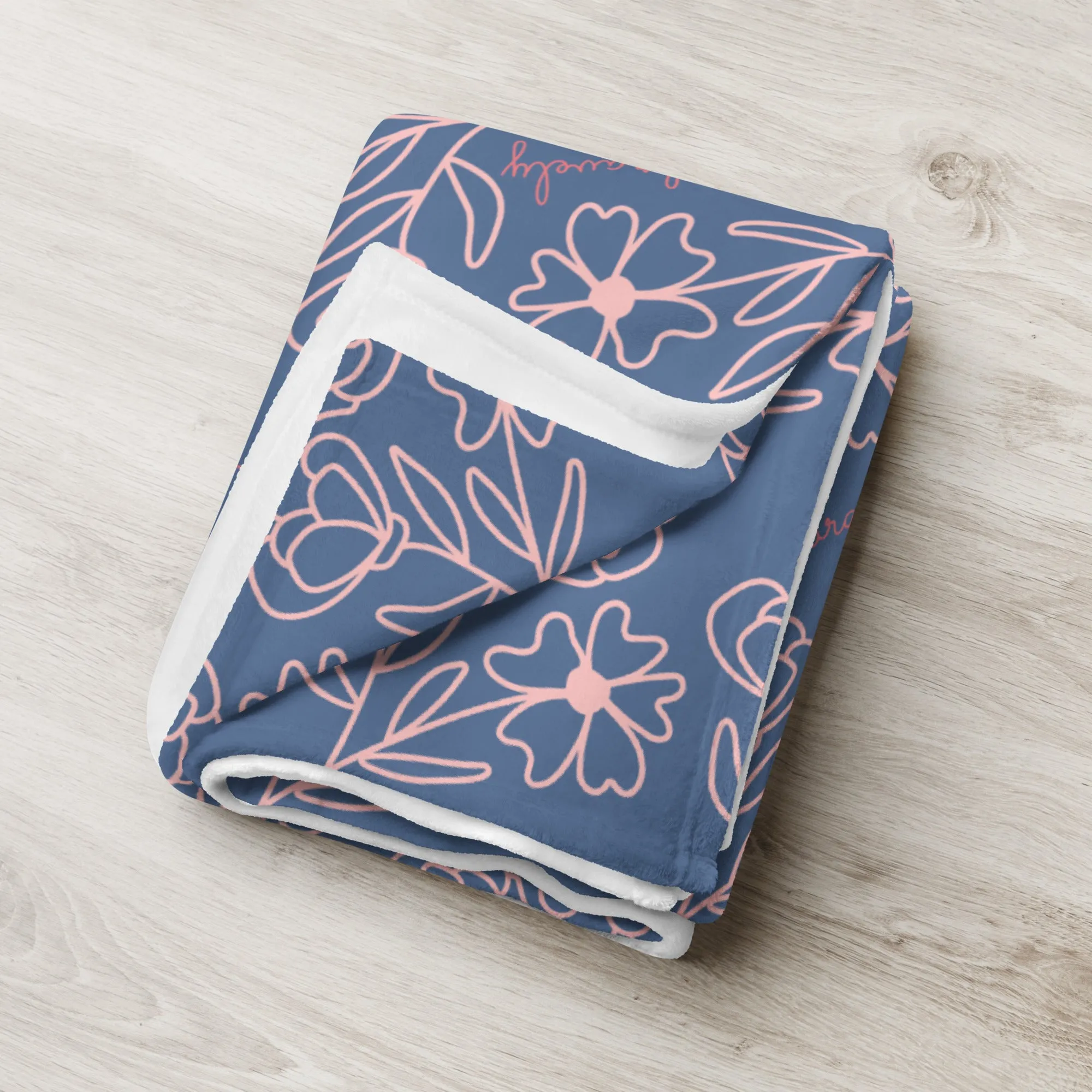 Carry on Bravely Throw Blanket
