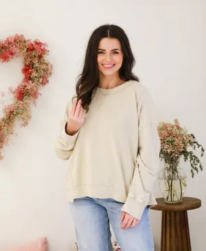 Catching Feelings Top in Cream
