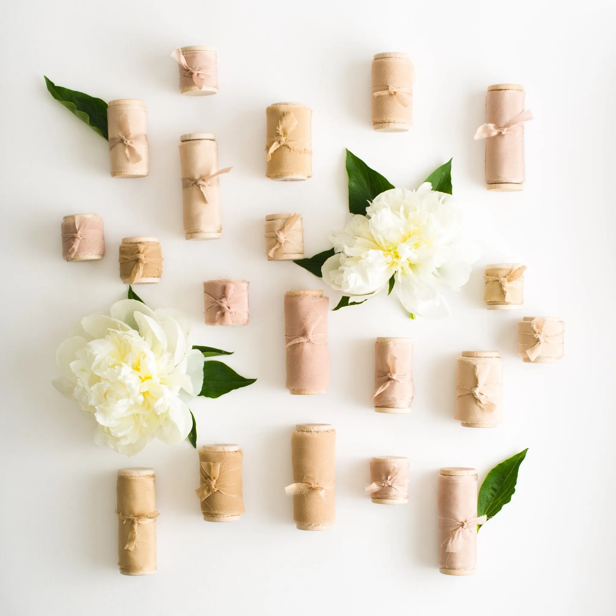 Champagne Silk Ribbon in Habotai